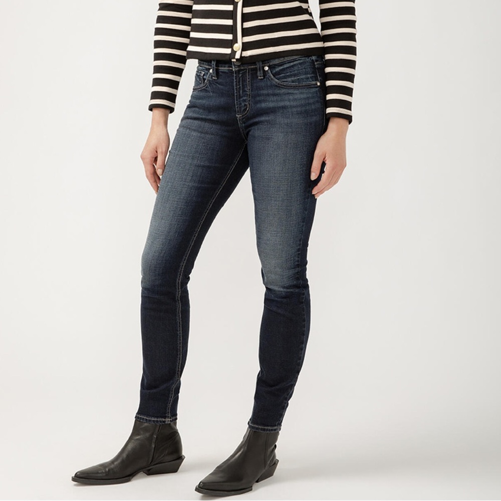 Ladies Silver Jeans Co, Midrise Suki Skinny Jeans. Size 30